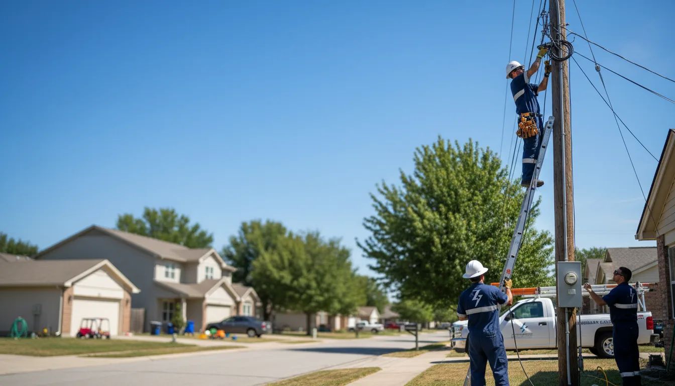 Residential electrician providing installation services in Troy, OH